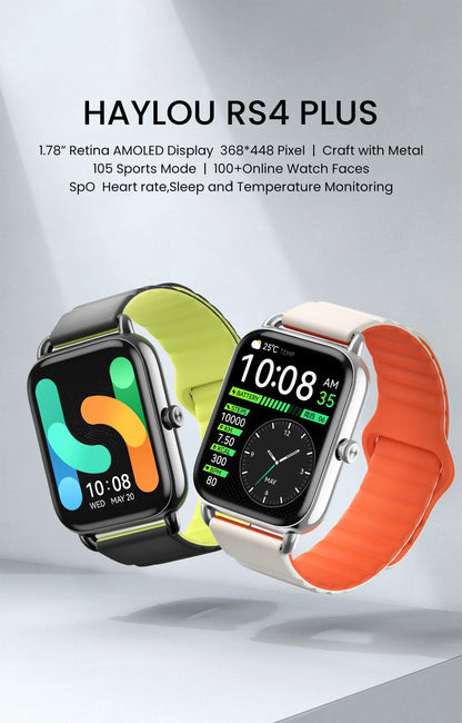 Haylou RS4 Plus Smartwatch for Enhanced Performance